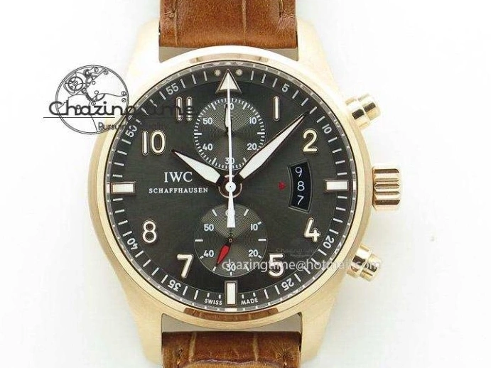 MIROTIME 0419 MARK XVIII Le Petit Prince IW327004 SS FKF 1:1 Best Edition Blue Dial On Brown Leather Strap Trendsetting 7117